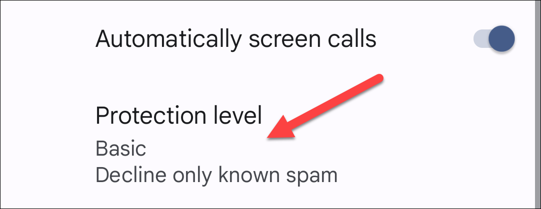 Выберите уровень защиты.