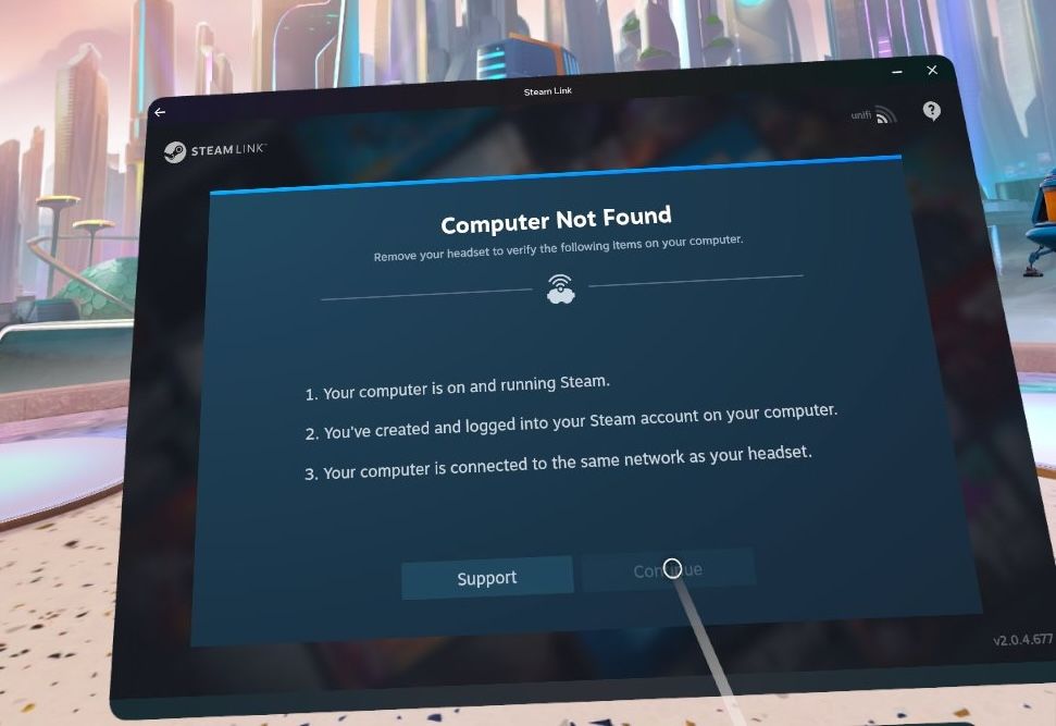 Ошибка: компьютер не найден в Steam Link