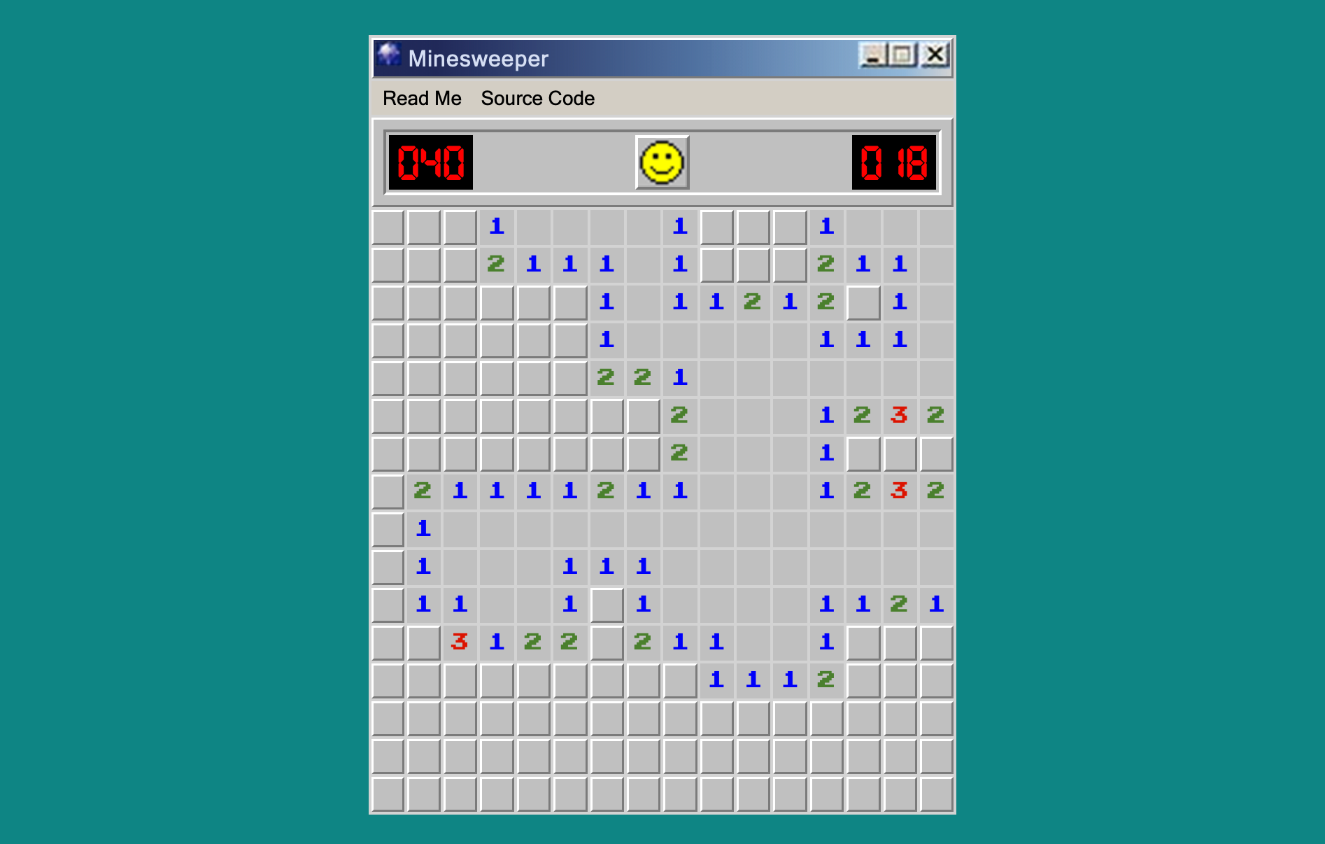 Веб-версия Minesweeper в браузере с тремя уровнями сложности