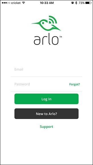 Экран выбора модели Arlo в приложении