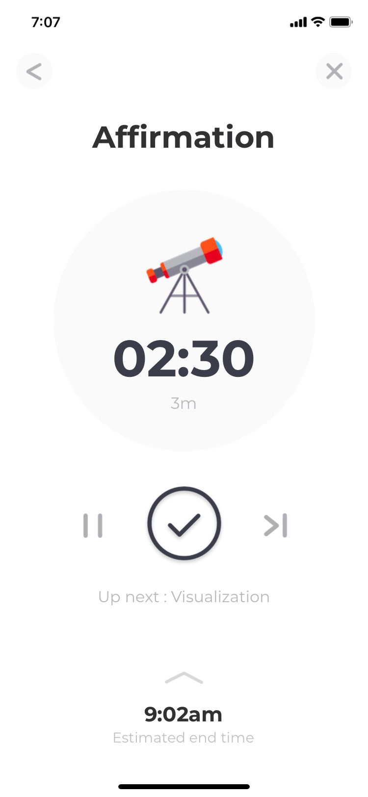 Routinery app Miracle Morning affirmation