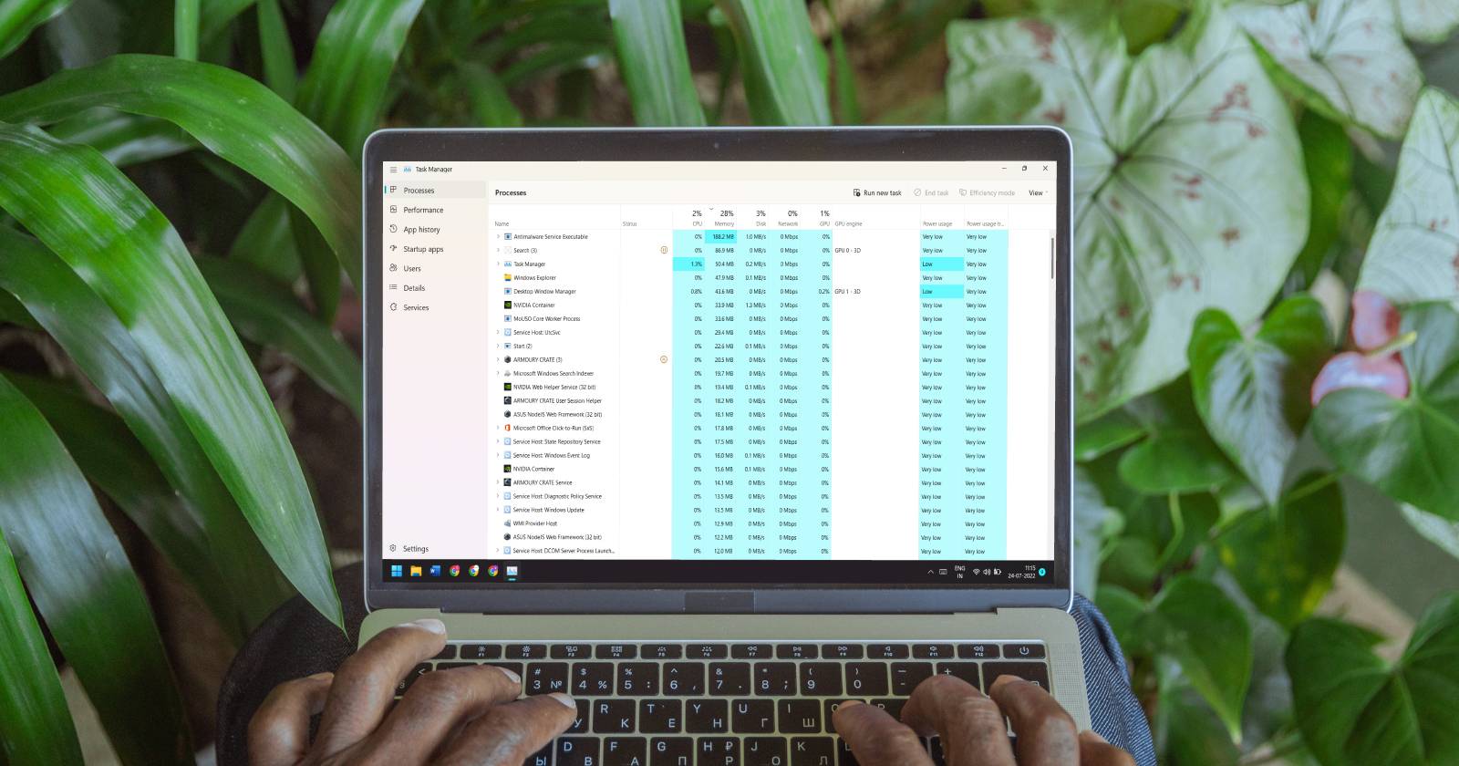 Скорость обновления Диспетчера задач в Windows 11