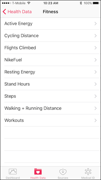 Подробные метрики фитнеса в Health