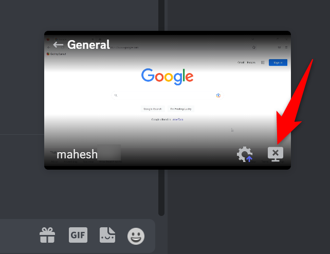 Нажмите «X» в правом нижнем углу плавающего окна, чтобы остановить трансляцию.