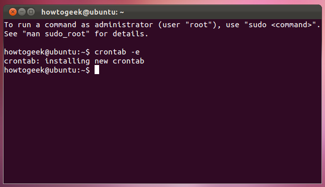 Сохранение и установка нового crontab
