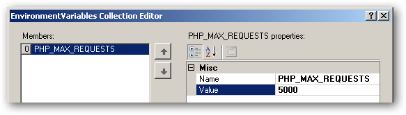 Добавление переменной PHP_MAX_REQUESTS для FastCGI