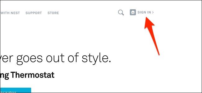 Живая трансляция Nest Cam в веб-интерфейсе