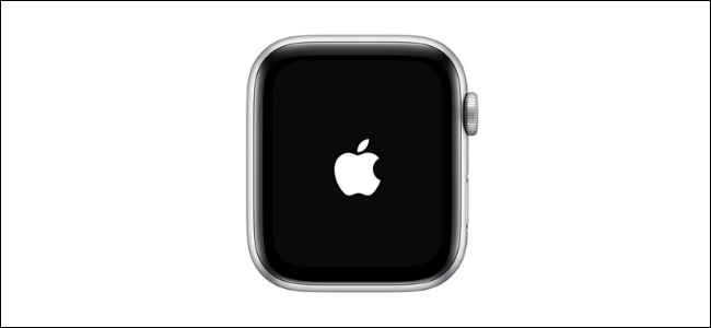 Логотип Apple на экране Apple Watch при перезагрузке