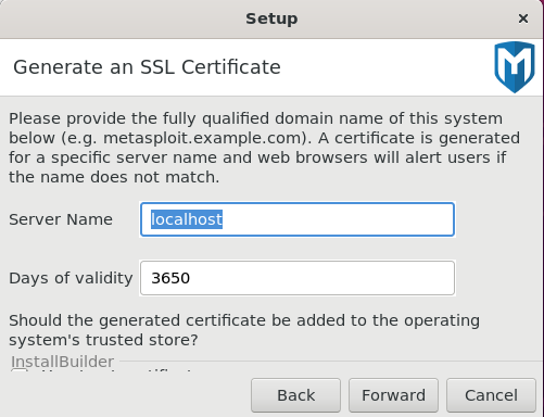 Генерация SSL-сертификата и указание hostname