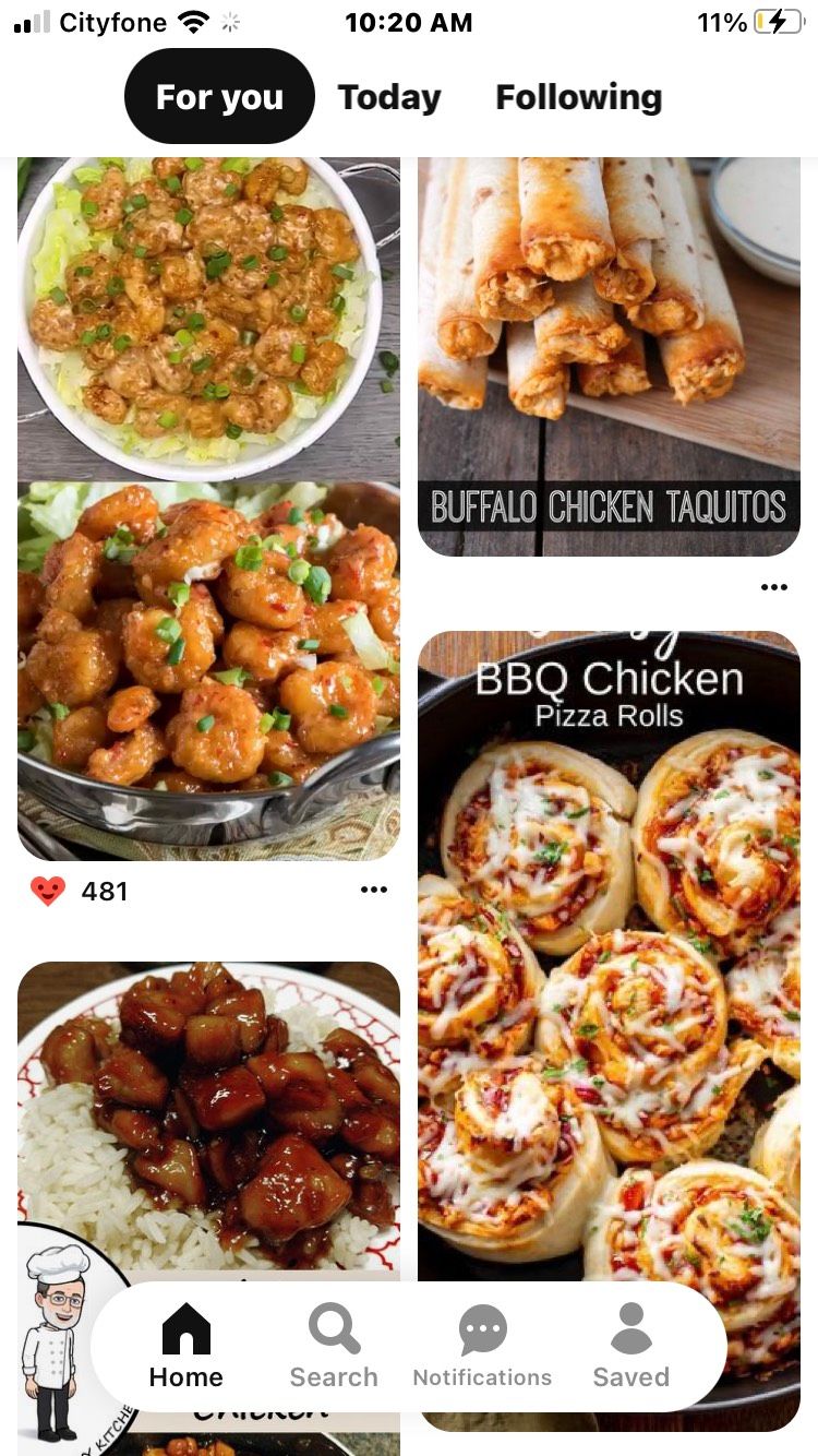 Дома, вдохновлённые шеф-поварами, в Pinterest