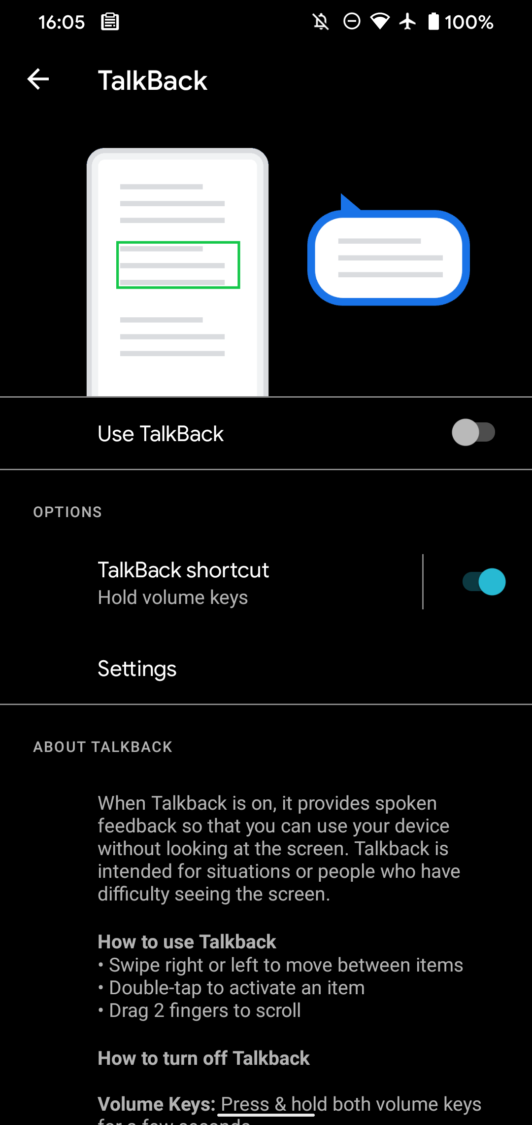 TalkBack на Android