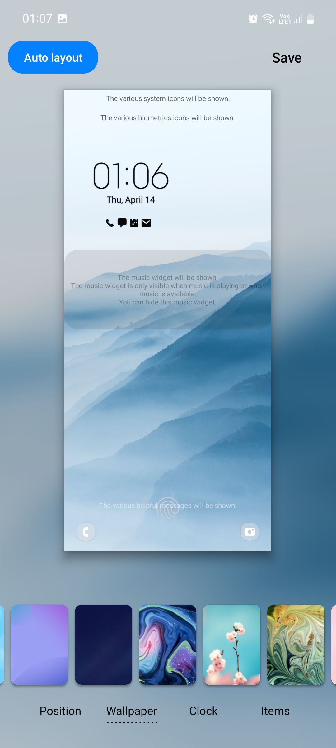 Галерея обоев в LockStar