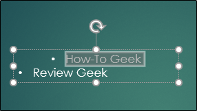 Пример выравнивания текста по центру в текстовом поле