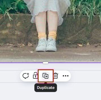 Кнопка дублирования изображения