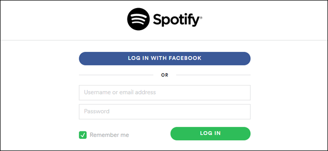 Войдите в свой аккаунт Spotify