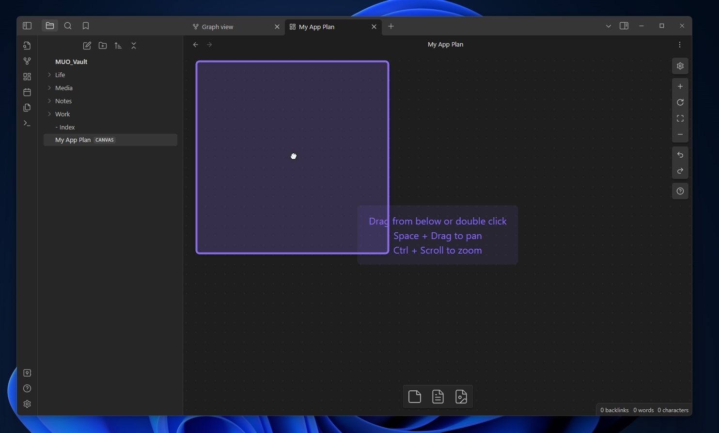Перетаскивание заметки на Canvas с выделением цели