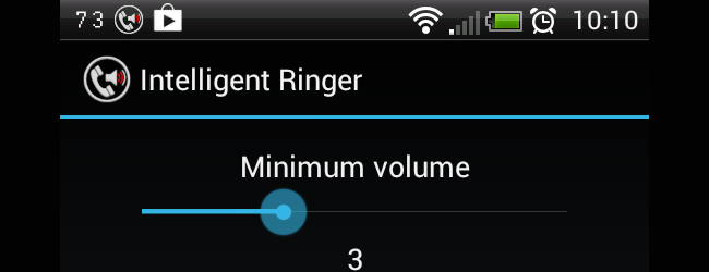 Интеллектуальный регулятор громкости звонка Android