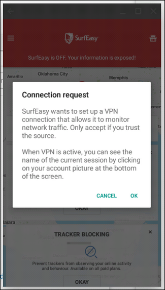 Экран установки VPN‑приложения и логин