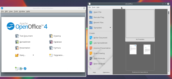 Две офисные программы запущены параллельно в контейнерах