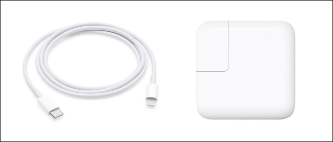 USB-C зарядка и кабель USB-C to Lightning