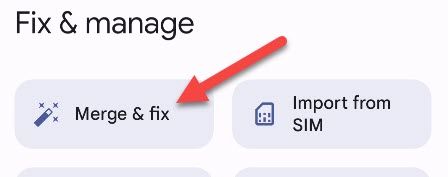 Выберите инструмент Merge & Fix.