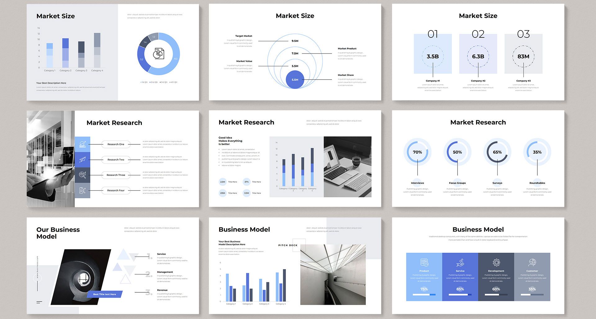Шаблон Business Pitch-Deck от Generousart на GraphicRiver