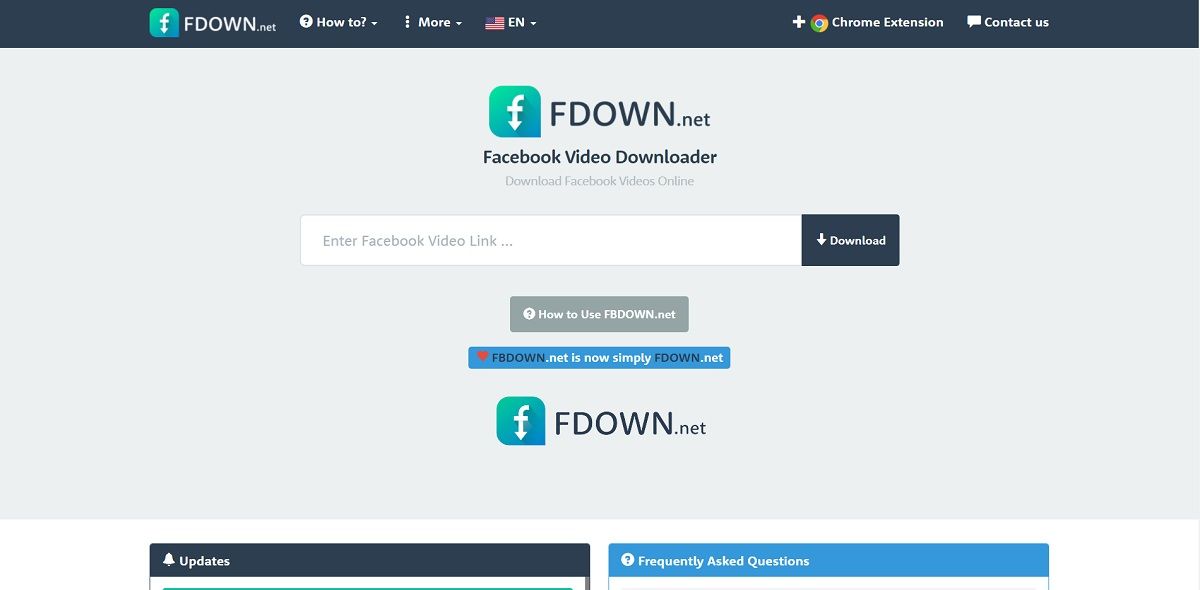 Сервис FDown.net для скачивания видео с Facebook