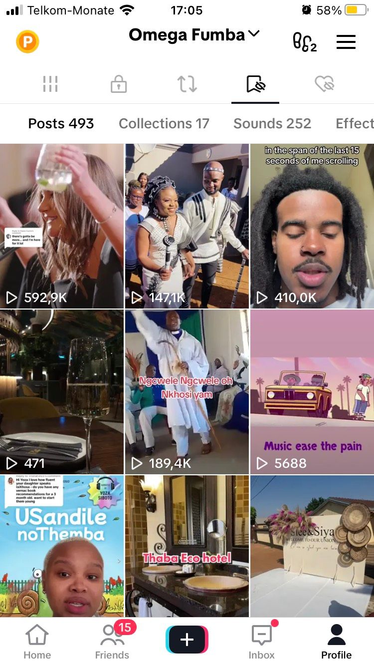 Прокрутка списка избранных видео