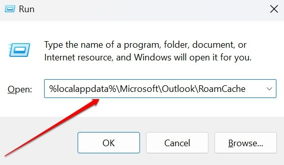 Acessar RoamCache para limpar cache do Outlook