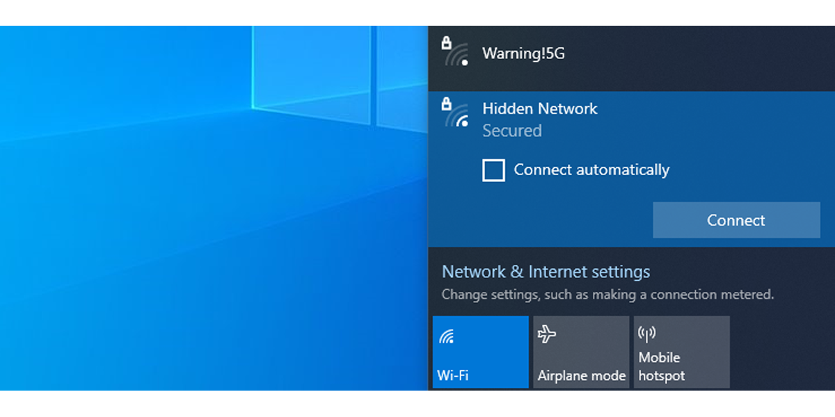 Отключение автоматического подключения к Wi‑Fi в Windows