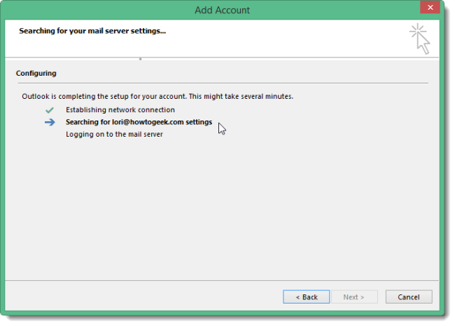 Процесс автоматической настройки