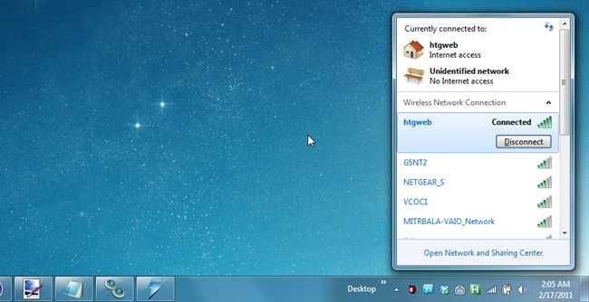 Пользовательские Wi‑Fi профили в Windows 7