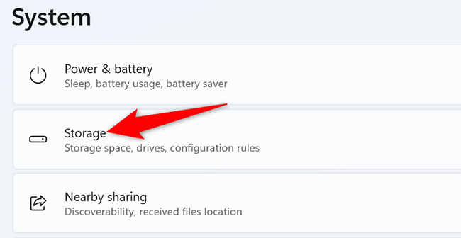 Раздел Storage Sense в параметрах Хранилища