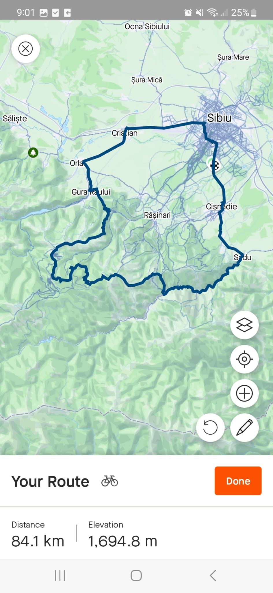 Завершите создание нового маршрута в Strava
