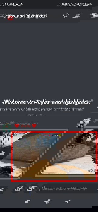 Discord Video Uploaded