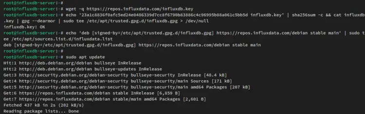 Обновление списка пакетов APT