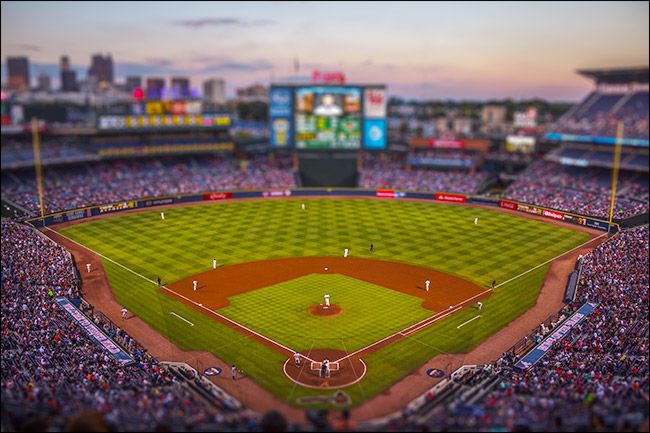 Финальный результат с миниатюрным эффектом