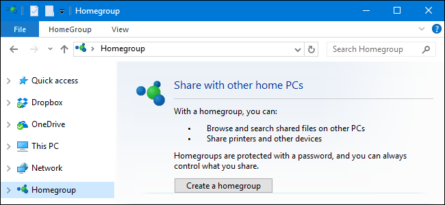 Отключить HomeGroup в Windows и убрать его из Проводника