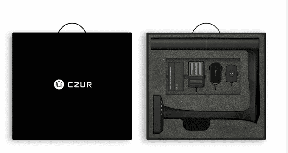 CZUR E18 демонстрация выравнивания страниц с лазерными линиями