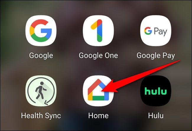 Open the Google Home app