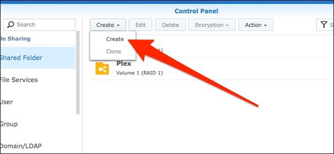 Создание общей папки 'Time Machine' и отключение 'Recycle Bin'