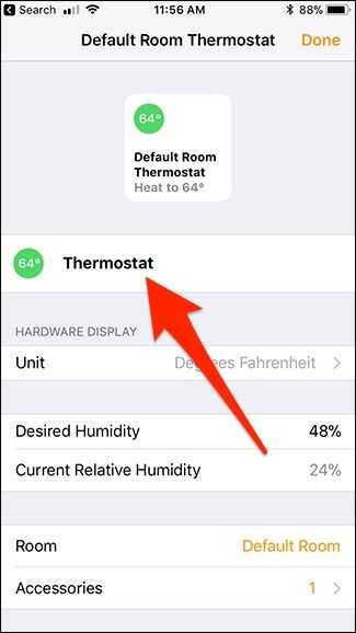 Скриншот: редактирование имени устройства в приложении Дом