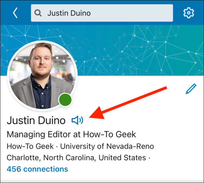 Выберите значок аудио, чтобы услышать произношение имени