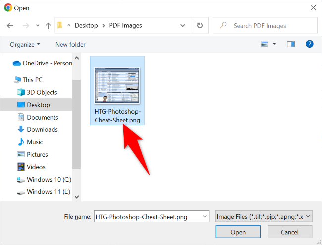 Дважды щёлкните файл изображения, чтобы добавить его в слайд.