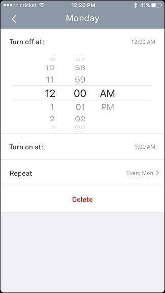 Линия времени с периодом выключения камеры
