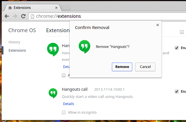 Управление расширениями Chrome