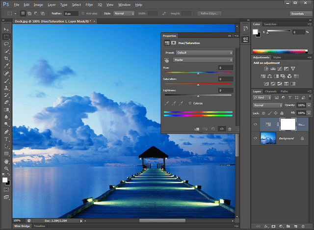 Интерфейс Adobe Photoshop — инструмент Pen