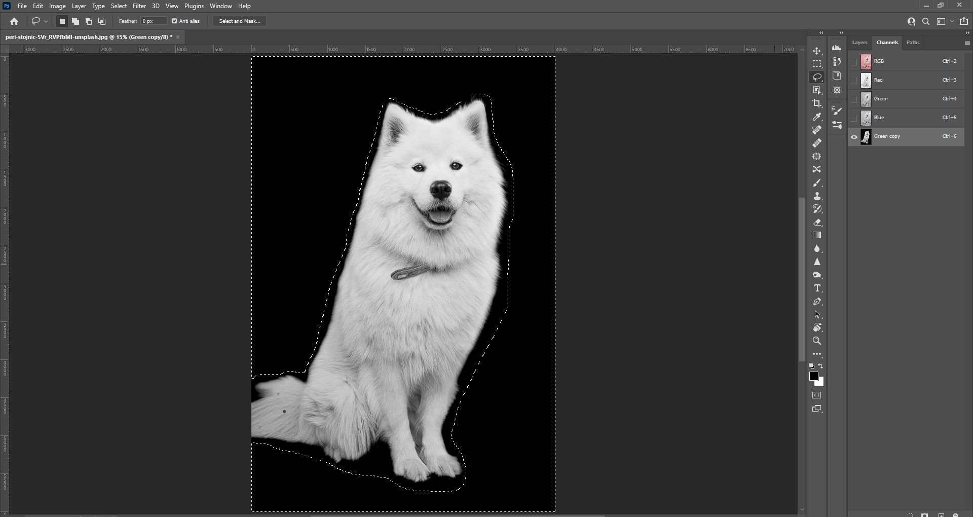 Шаг 9: заливка чёрным