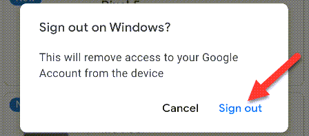 Подтвердите выход