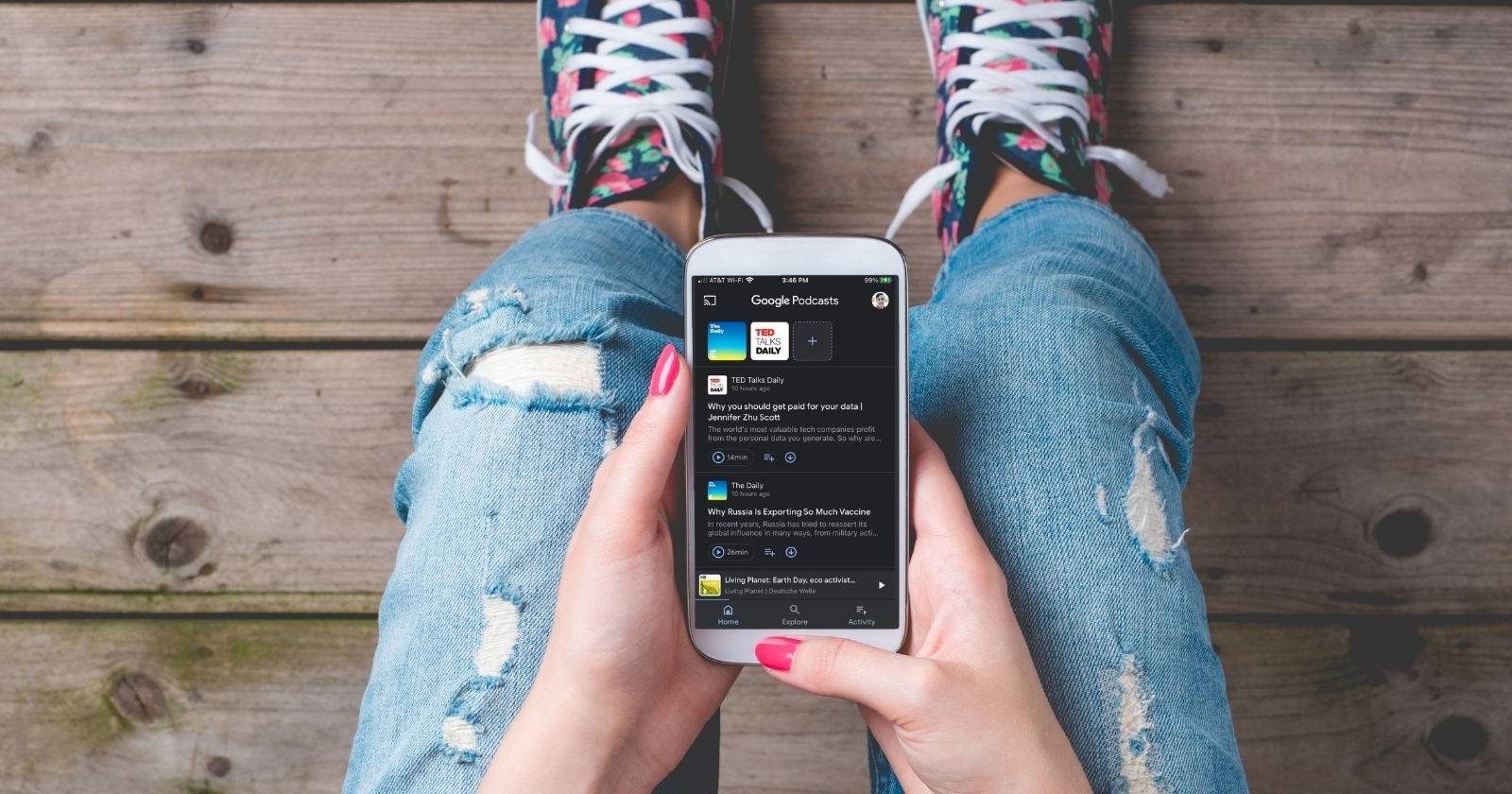 Рекомендации в Google Podcasts — включение и отключение